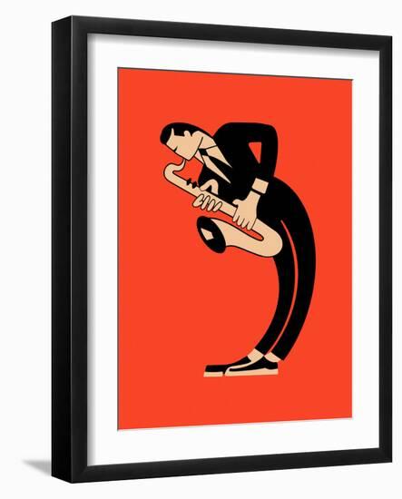 The Saxophone-Mark Rogan-Framed Art Print