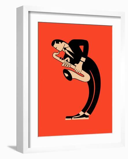 The Saxophone-Mark Rogan-Framed Art Print