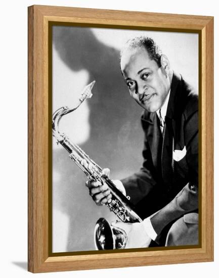 The Saxophonist Coleman Hawkins (1904-1969) in 40's-null-Framed Stretched Canvas