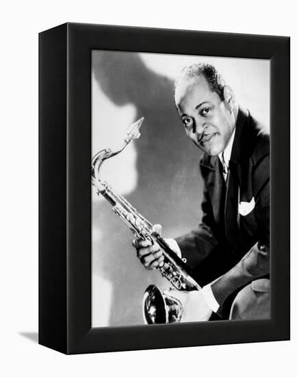 The Saxophonist Coleman Hawkins (1904-1969) in 40's-null-Framed Stretched Canvas