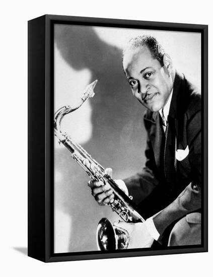 The Saxophonist Coleman Hawkins (1904-1969) in 40's-null-Framed Stretched Canvas