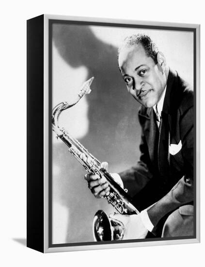 The Saxophonist Coleman Hawkins (1904-1969) in 40's-null-Framed Stretched Canvas