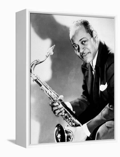 The Saxophonist Coleman Hawkins (1904-1969) in 40's-null-Framed Stretched Canvas