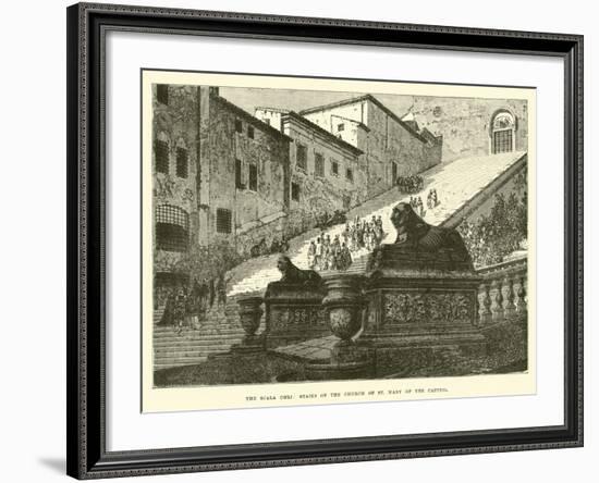 The Scala Coeli, Stairs of the Church of St Mary of the Capitol-null-Framed Giclee Print