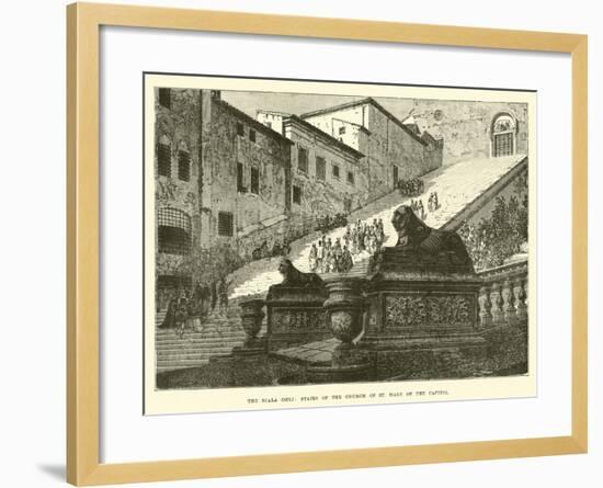 The Scala Coeli, Stairs of the Church of St Mary of the Capitol-null-Framed Giclee Print
