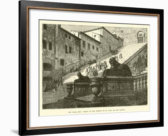 The Scala Coeli, Stairs of the Church of St Mary of the Capitol-null-Framed Giclee Print