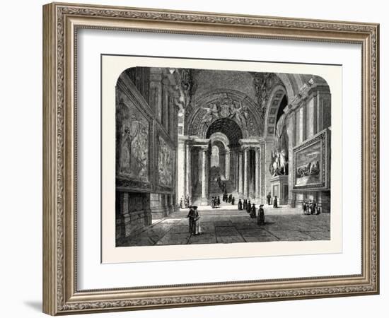 The Scala Regia of the Vatican. Rome Italy-null-Framed Giclee Print