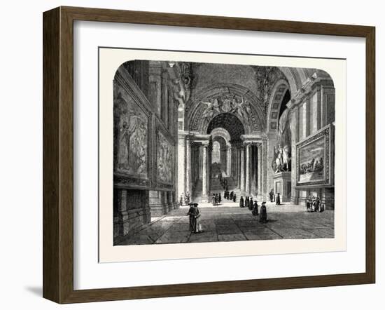 The Scala Regia of the Vatican. Rome Italy-null-Framed Giclee Print