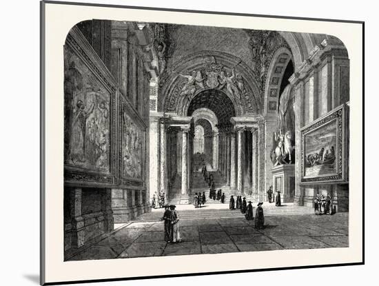 The Scala Regia of the Vatican. Rome Italy-null-Mounted Giclee Print