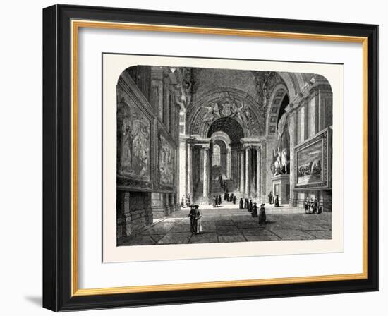 The Scala Regia of the Vatican. Rome Italy-null-Framed Giclee Print