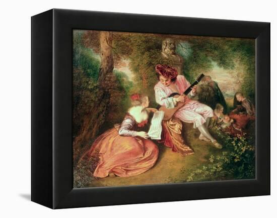 The Scale of Love, 1715-18-Jean Antoine Watteau-Framed Premier Image Canvas