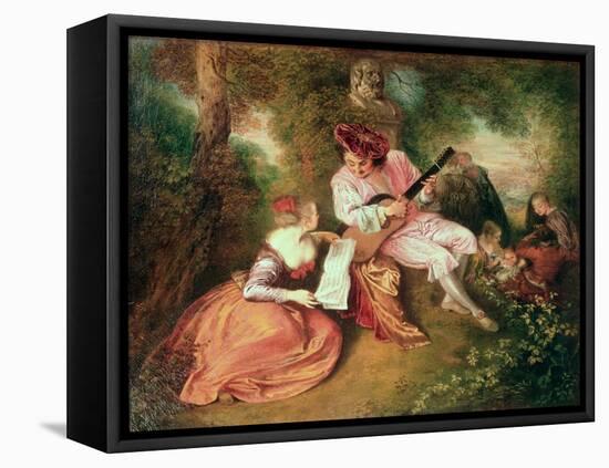 The Scale of Love, 1715-18-Jean Antoine Watteau-Framed Premier Image Canvas