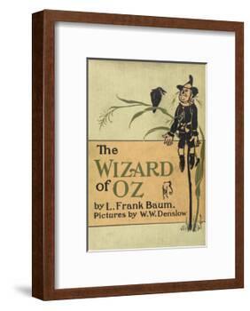 The Scarecrow, a Character in the Story, 'the Wizard Of Oz'-William Denslow-Framed Giclee Print