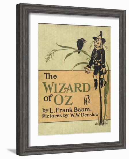 The Scarecrow, a Character in the Story, 'the Wizard Of Oz'-William Denslow-Framed Giclee Print