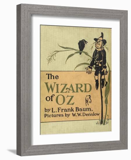 The Scarecrow, a Character in the Story, 'the Wizard Of Oz'-William Denslow-Framed Giclee Print