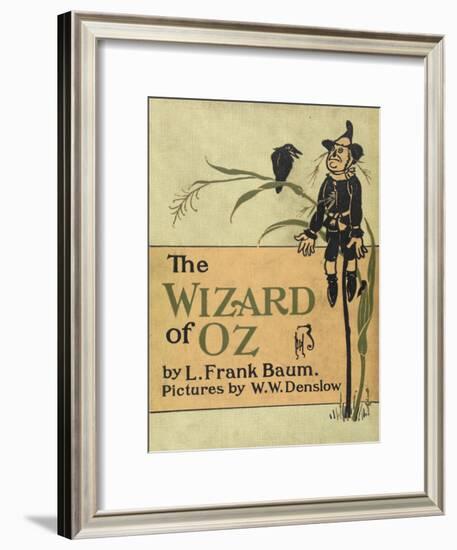 The Scarecrow, a Character in the Story, 'the Wizard Of Oz'-William Denslow-Framed Giclee Print