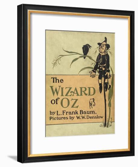 The Scarecrow, a Character in the Story, 'the Wizard Of Oz'-William Denslow-Framed Giclee Print