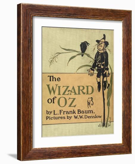 The Scarecrow, a Character in the Story, 'the Wizard Of Oz'-William Denslow-Framed Giclee Print