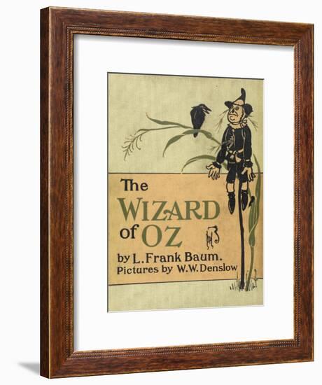 The Scarecrow, a Character in the Story, 'the Wizard Of Oz'-William Denslow-Framed Giclee Print