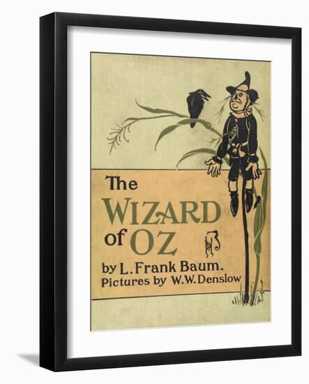 The Scarecrow, a Character in the Story, 'the Wizard Of Oz'-William Denslow-Framed Giclee Print