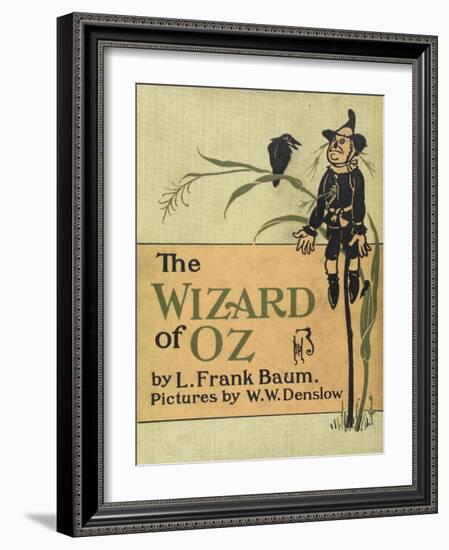 The Scarecrow, a Character in the Story, 'the Wizard Of Oz'-William Denslow-Framed Giclee Print