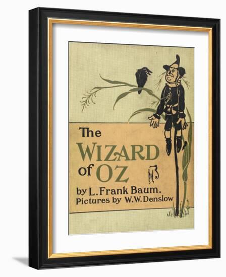 The Scarecrow, a Character in the Story, 'the Wizard Of Oz'-William Denslow-Framed Giclee Print