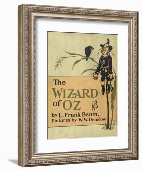 The Scarecrow, a Character in the Story, 'the Wizard Of Oz'-William Denslow-Framed Premium Giclee Print