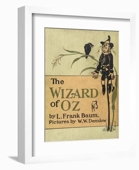 The Scarecrow, a Character in the Story, 'the Wizard Of Oz'-William Denslow-Framed Premium Giclee Print