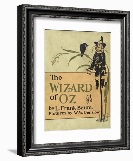 The Scarecrow, a Character in the Story, 'the Wizard Of Oz'-William Denslow-Framed Premium Giclee Print