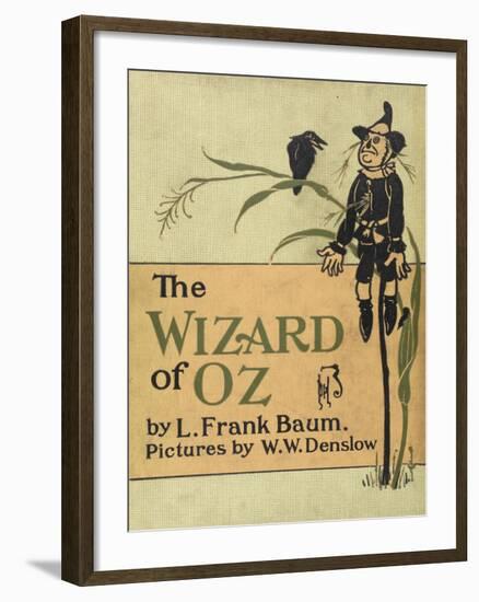 The Scarecrow, a Character in the Story, 'the Wizard Of Oz'-William Denslow-Framed Giclee Print