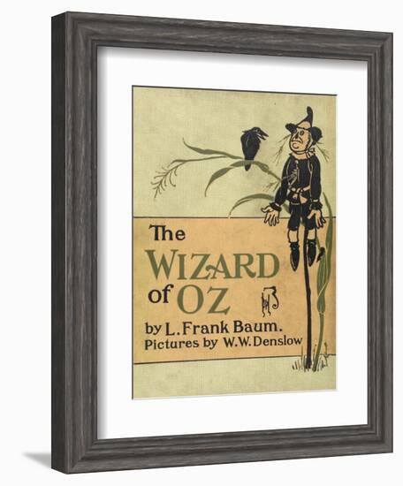 The Scarecrow, a Character in the Story, 'the Wizard Of Oz'-William Denslow-Framed Giclee Print