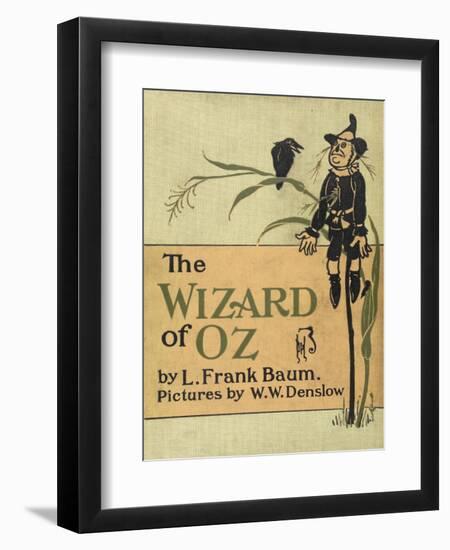 The Scarecrow, a Character in the Story, 'the Wizard Of Oz'-William Denslow-Framed Giclee Print