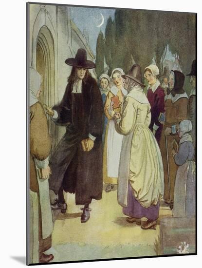 The Scarlet Letter, a Romance by Nathaniel Hawthorme-Hugh Thomson-Mounted Giclee Print