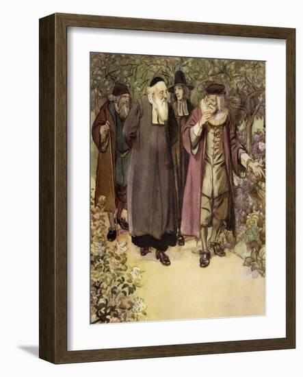 The Scarlet Letter, a Romance by Nathaniel Hawthorme-Hugh Thomson-Framed Giclee Print