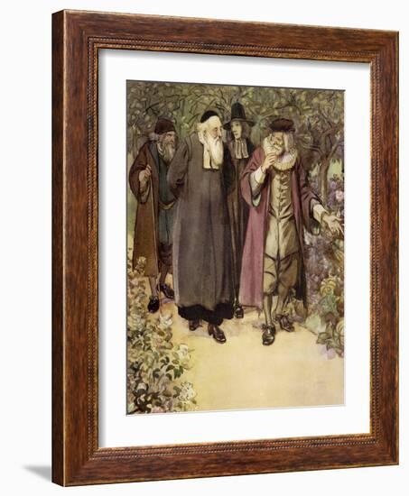 The Scarlet Letter, a Romance by Nathaniel Hawthorme-Hugh Thomson-Framed Giclee Print