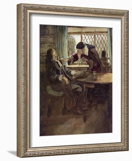 The Scarlet Letter, a Romance by Nathaniel Hawthorme-Hugh Thomson-Framed Giclee Print