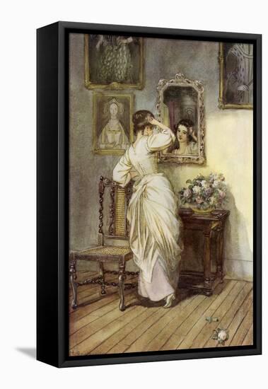 The Scarlet Letter, a Romance by Nathaniel Hawthorme-Hugh Thomson-Framed Premier Image Canvas