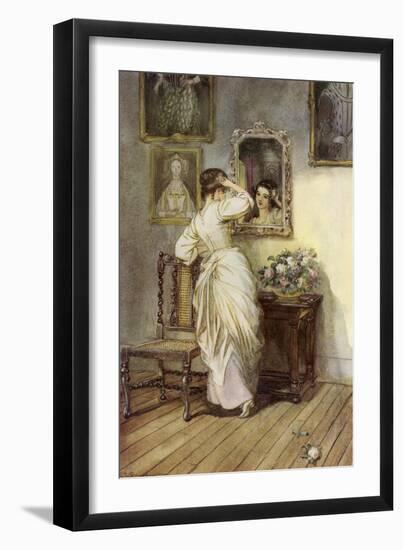 The Scarlet Letter, a Romance by Nathaniel Hawthorme-Hugh Thomson-Framed Giclee Print