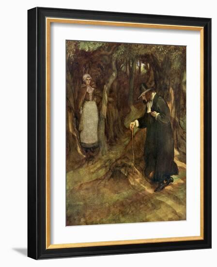 The Scarlet Letter, a Romance by Nathaniel Hawthorme-Hugh Thomson-Framed Giclee Print