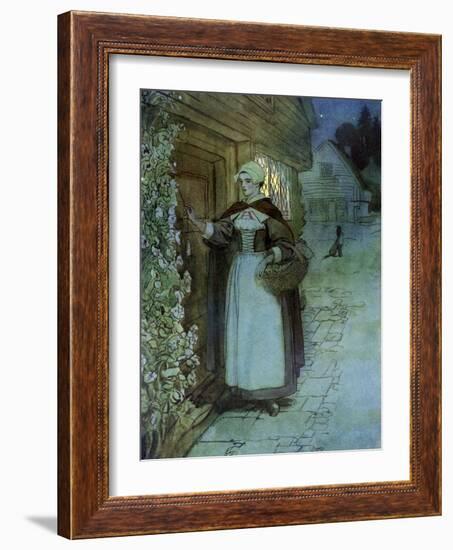 The Scarlet Letter, a Romance by Nathaniel Hawthorme-Hugh Thomson-Framed Giclee Print