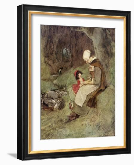 The Scarlet Letter, a Romance by Nathaniel Hawthorme-Hugh Thomson-Framed Giclee Print