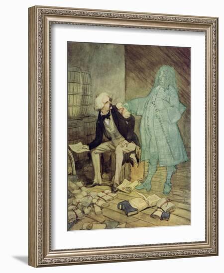 The Scarlet Letter, a Romance by Nathaniel Hawthorme-Hugh Thomson-Framed Giclee Print