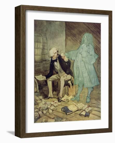 The Scarlet Letter, a Romance by Nathaniel Hawthorme-Hugh Thomson-Framed Giclee Print