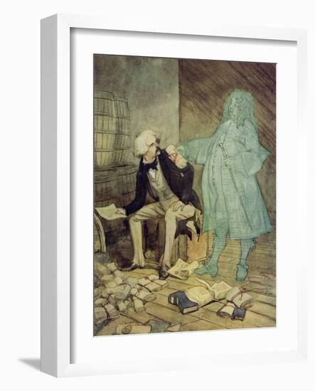 The Scarlet Letter, a Romance by Nathaniel Hawthorme-Hugh Thomson-Framed Giclee Print