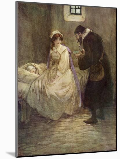 The Scarlet Letter, a Romance by Nathaniel Hawthorme-Hugh Thomson-Mounted Giclee Print