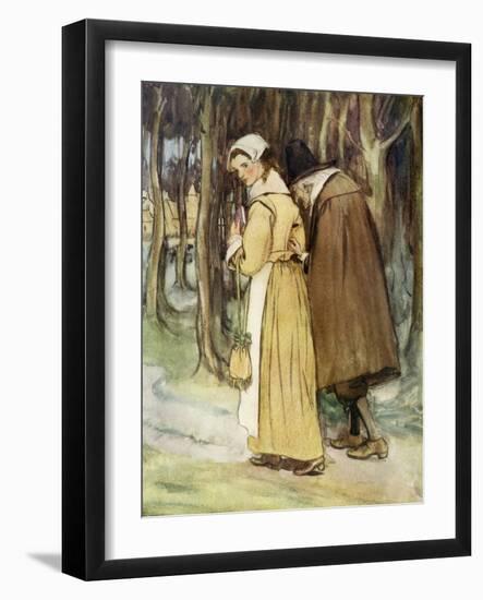 The Scarlet Letter, a Romance by Nathaniel Hawthorme-Hugh Thomson-Framed Giclee Print