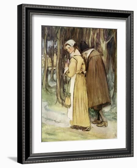 The Scarlet Letter, a Romance by Nathaniel Hawthorme-Hugh Thomson-Framed Giclee Print