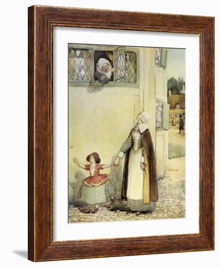 The Scarlet Letter, a Romance by Nathaniel Hawthorme-Hugh Thomson-Framed Giclee Print