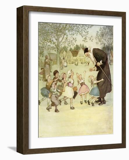 The Scarlet Letter, a Romance by Nathaniel Hawthorme-Hugh Thomson-Framed Giclee Print