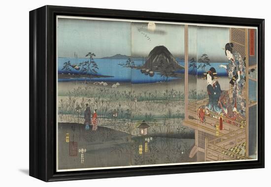 The Scene of Akashi, April 1853-Utagawa Kunisada-Framed Premier Image Canvas